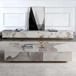 Moderner TV-Schrank – Brunella Slate Entertainment Unit für zeitgenössische Wohnzimmer