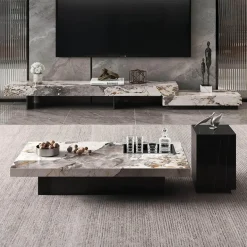 Moderner TV-Schrank aus Schiefer – Stilvolles Entertainment-Center