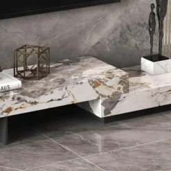 Moderner TV-Schrank aus Schiefer – Stilvolles Entertainment-Center