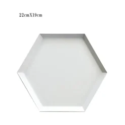 Modernes geometrisches Serviertablett - Nordisches Dekotablett