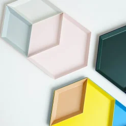 Modernes geometrisches Serviertablett - Nordisches Dekotablett