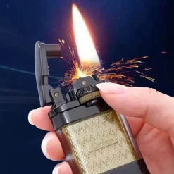 Modernes Jet-Flame-Feuerzeug – Transparentes Tank-Design