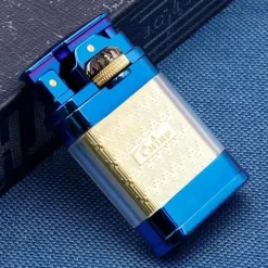 Modernes Jet-Flame-Feuerzeug – Transparentes Tank-Design