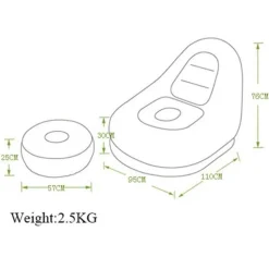 Modernes Sitzsacksofa – Bequemes Wohnzimmerkissen