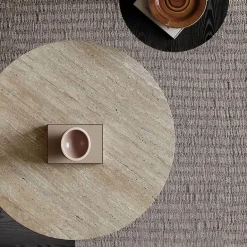 Modernes Travertin-Couchtisch-Set - Oraine Wohnzimmermöbel