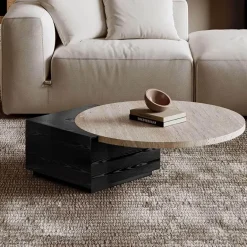 Modernes Travertin-Couchtisch-Set - Oraine Wohnzimmermöbel