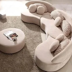 Modular Curved Sectional Sofa Set - Modern Luxury Living Room Furniture