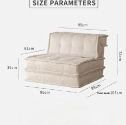 Modular Legless Sofa - Comfortable Lazy Seating Solution