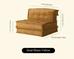 Modular Legless Sofa - Comfortable Lazy Seating Solution