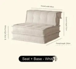 Modular Legless Sofa - Comfortable Lazy Seating Solution