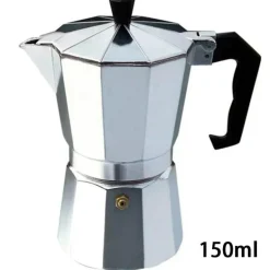 Moka Pot Espressomaschine - Aluminium-Perkolator, 50–600 ml Fassungsvermögen, langlebiges Design