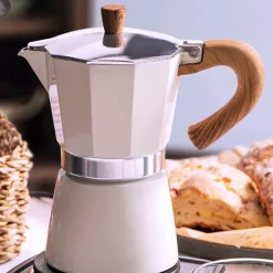 Moka Pot Espressomaschine – Herdplatten-Kaffeemaschine für 36 Tassen, für Cappuccino und Latte