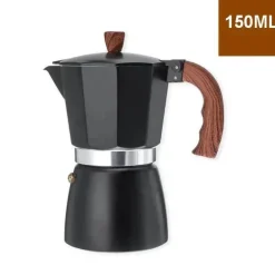 Moka Pot Espressomaschine – Herdplatten-Kaffeemaschine für 36 Tassen, für Cappuccino und Latte