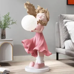 Mondmädchen Wandkunst - Lunar Home Decor