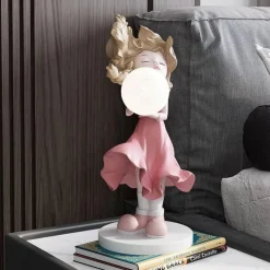 Mondmädchen Wandkunst - Lunar Home Decor