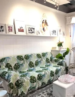 Monstera-Sofadeckenbezug – rutschfeste, dekorative Tagesdecke für den nordischen Stil