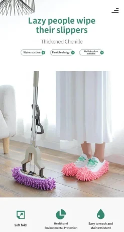 Mop-Hausschuhe – Bequeme Putzschuhe für müheloses Putzen