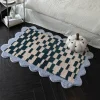 Mosaik-Gitter-Teppich – Dekorative Bodenmatte für die Inneneinrichtung