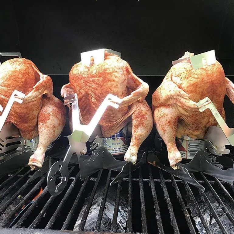 Motorrad-BBQ-Grillständer - Hähnchen-Grillrost