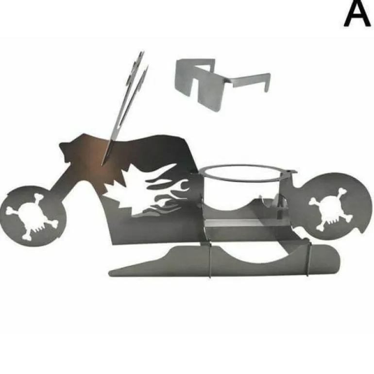 Motorrad-BBQ-Grillständer - Hähnchen-Grillrost