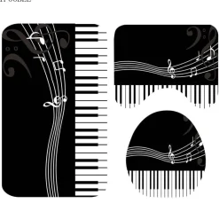 Mozart Duschvorhang-Set – Musikalisches Badezimmerdekor