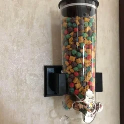 Müslispender zur Wandmontage - Klarer Vorratsbehälter