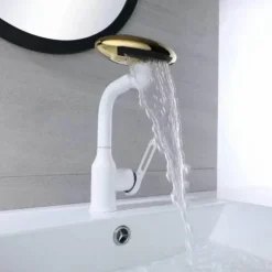 Multifunctional Nordic Basin Faucet - Rotating Waterfall Design