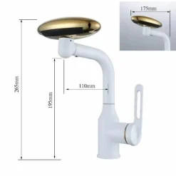 Multifunctional Nordic Basin Faucet - Rotating Waterfall Design