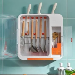 Multifunktionale Besteck-Wandaufbewahrungsbox - Küchen-Organizer