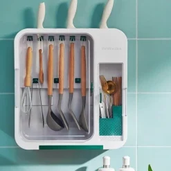 Multifunktionale Besteck-Wandaufbewahrungsbox - Küchen-Organizer