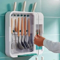 Multifunktionale Besteck-Wandaufbewahrungsbox - Küchen-Organizer