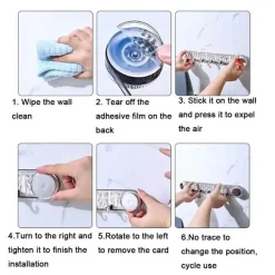 Multifunktionale drehbare Saughaken – stanzfreie Wandhaken