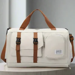 Multifunktionale große Crossbody-Reisetasche mit Schuhfach