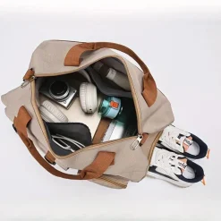 Multifunktionale große Crossbody-Reisetasche mit Schuhfach