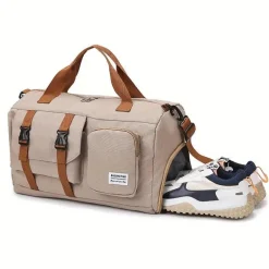 Multifunktionale große Crossbody-Reisetasche mit Schuhfach