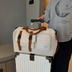 Multifunktionale große Crossbody-Reisetasche mit Schuhfach