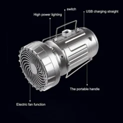 Multifunktionale wasserdichte Powerbank-Laterne - Tragbares Ladegerät für den Außenbereich