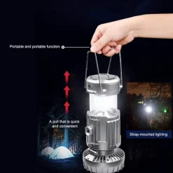 Multifunktionale wasserdichte Powerbank-Laterne - Tragbares Ladegerät für den Außenbereich