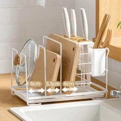 Multifunktionaler Küchenutensilienhalter – platzsparender Aufbewahrungs-Organizer