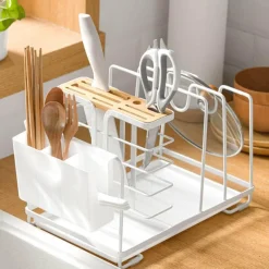 Multifunktionaler Küchenutensilienhalter – platzsparender Aufbewahrungs-Organizer