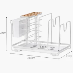 Multifunktionaler Küchenutensilienhalter – platzsparender Aufbewahrungs-Organizer