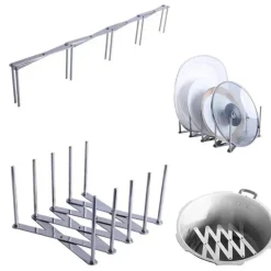 Multifunktionaler, verstellbarer Dampfgarer, Geschirrtrocknerhalter – Küchentopfständer