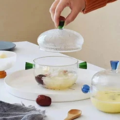 Multifunktionales Glasschüssel-Set – Schüsseln zur Lebensmittelaufbewahrung, Salat- und Dessertschalen