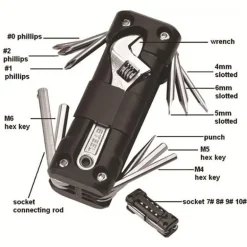 Multifunktionales Pocket Bike Tool – Kompaktes Reparaturset