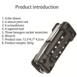Multifunktionales Pocket Bike Tool – Kompaktes Reparaturset