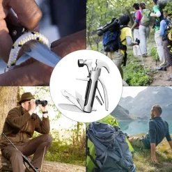 Multifunktions-Campinghammer-Werkzeug – tragbare 10-in-1-Outdoor-Ausrüstung