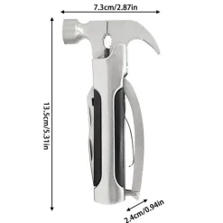 Multifunktions-Campinghammer-Werkzeug – tragbare 10-in-1-Outdoor-Ausrüstung