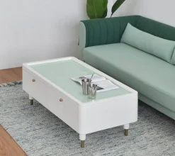 Multifunktions-Couchtisch mit Stauraum – Winkeldesign für das Wohnzimmer