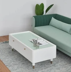 Multifunktions-Couchtisch mit Stauraum – Winkeldesign für das Wohnzimmer