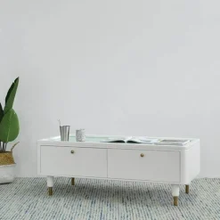 Multifunktions-Couchtisch mit Stauraum – Winkeldesign für das Wohnzimmer